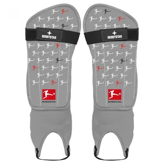 derbystar Bundesliga Protect Schienbeinschoner Uni grau schwarz rot L