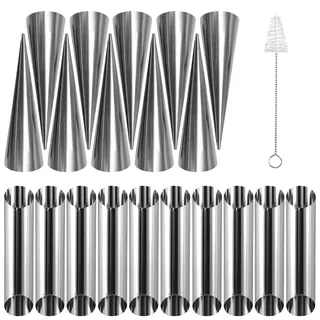 Schillerlockenform,Schaumrollenformen Klein,Cannoli Formen 21 Stück