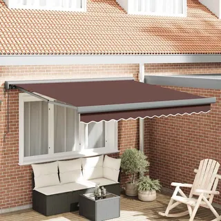 vidaXL Markise Automatisch 300 x 250 cm braun