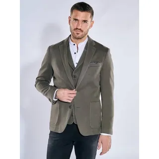 emilio adani Herren Freizeit Sakko aus Matrerialmix Braun slim fit uni Reverskragen - 58