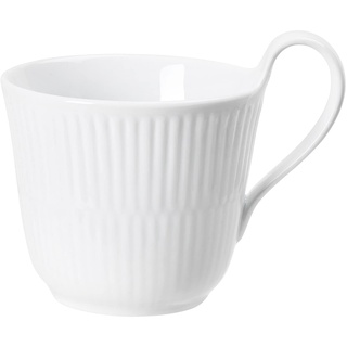 Royal Copenhagen White Fluted Mega Tasse mit Henkel aus Porzellan in der Farbe Weiß 25cl, 1062484