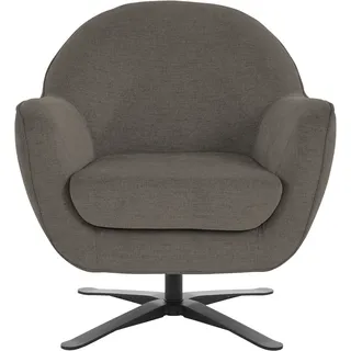 Home Affaire Drehsessel Stavre 83 x 85 x 80 cm grau Polyester drehbar
