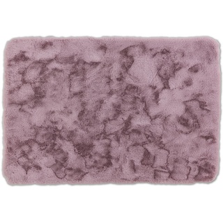 Schöner Wohnen Badteppich Bali, Rosa, Textil, rechteckig, 60x90 cm, für Fußbodenheizung geeignet, rutschfest, Badtextilien, Badematten