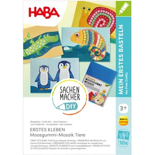 HABA Moosgummi Bastelset Tiere für 10 Mosaikbilder