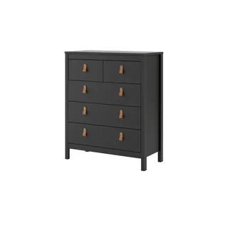 Möbel Kraft Kommode Madrid 82 x 99 x 38 cm Schwarz