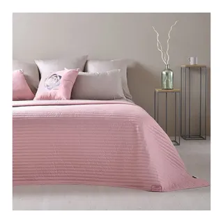 SEI Design Bettüberwurf Wende-Tagesdecke Living Trend 240x260, gesteppt rosa