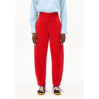 ARMEDANGELS Workwear Canvas Barrel HOSE | 100% Bio-Baumwolle - rot