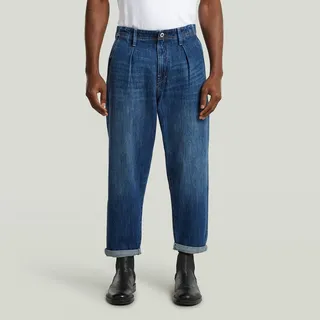 G-Star Pleated Chino Relaxed Tapered Worn In Blue 30/34