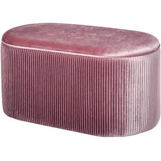 Homcom Polsterbank Samt Rosa 81 x 40 x 41 cm