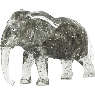 3D Crystal Jigsaw Puzzle Elefant Tierbaugruppe Hirnteaser, Lustige Modellspielzeuggeschenkdekoration Für Erwachsene & Kinder