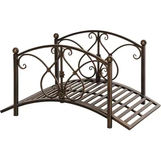 Outsunny Vintage Gartenbrücke 99 x 68 x 53 cm Bronze