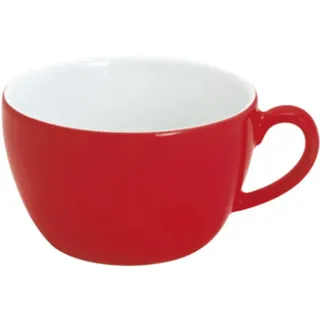 KAHLA 204708A69462C Pronto Colore Cappuccino-Obertasse 0,25 l cherry red|rote Tasse aus Porzellan
