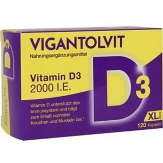 Procter & Gamble Vigantolvit 2000 I.E. Vitamin D3 Kapseln 120 St.
