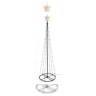 Gravidus Garten-Weihnachtsbaum LED-Lichterkette 180 cm