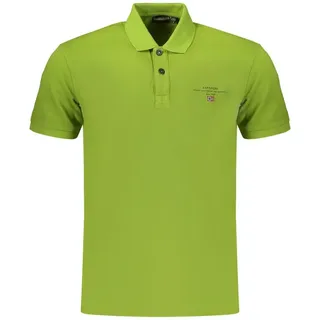 Napapijri Poloshirt Grünes Herren Poloshirt, Regular Fit, mit Druck XXXL (58)
