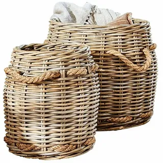 Mirabeau Dekokorb Korb 2er Set Tauri braun (2er Set, 2er Set) braun