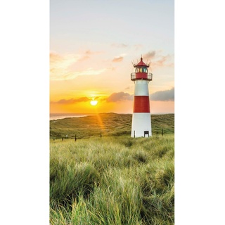 Wall-Art Vliestapete »Leuchtturm auf Sylt maritime Deko«, 72528706-0 bunt