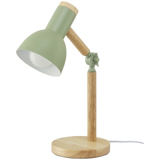 KHG Tischleuchte, 1-flammig, Bambus/ Grün , grün , Maße (cm): H: 45  Ø: 15
