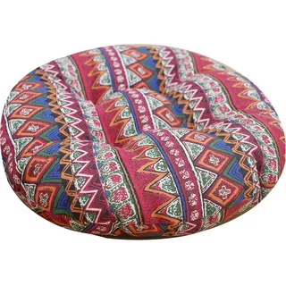 xueneige Bohemian Ethno-Stil Rundes Sitzkissen Verdicktes Yoga-Meditationskissen Tatami-Kissen Wohnzimmer Schlafzimmer Gartendekoration