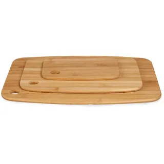Kinvara Schneidebrett-Set Holz 3 27 x 36,5 cm Braun