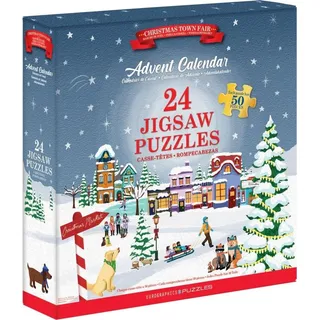 Eurographics Puzzle Adventskalender - Christmas Town Fair