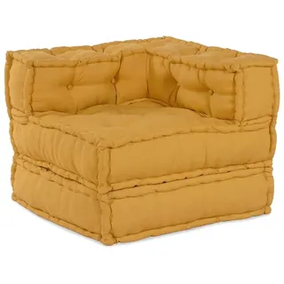 vidaXL Modulares Sofaelement Gelb 70x70x54 cm Stoff