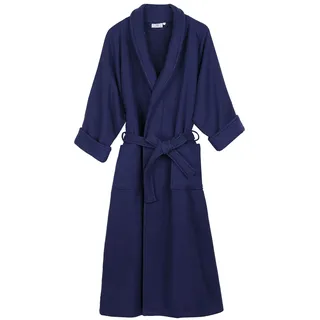 Superior Waffelgewebe Baumwolle Unisex Bademantel mit Gürtel, weicher, saugfähiger Bademantel für Damen und Herren, Badezubehör, lang, Plüsch, flauschige Bademäntel für Dusche, Spa, Resort,