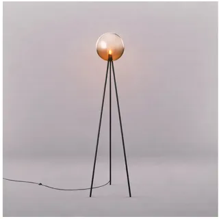 s.luce Stehlampe Dreibein Orb Tripod 160cm mit Glaskugel Kupfer Verlauf Ø 30 cm x 30 cm x 160 cm