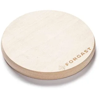 Forgast Schneidebrett, Klassisch, Küchenbrett, rund, glatt, dick, aus naturbelassenem Buchenholz, rohes Holz, Durchmesser 14 cm, Holzschneidebrett, Chopping board, Nicht spülmaschinengeeignet