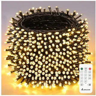 salcar LED-Lichterkette Netzteil 100 m Warmweiß