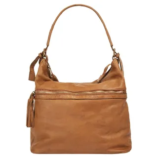 Samantha look Shopper Leder Cognac