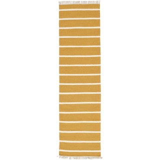 Dorri Stripe Teppich - Senfgelb / Gelb 80x300