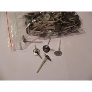 5X 100 Teelichtdochte 30mm lg bewachst mit Fuß 4,18€/100Stk f. Bienenwachskerzen Teelichter Teelicht Imker Imkerei Kerzen giessen