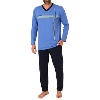 normann Schlafanzug Langarm Blau 60/62