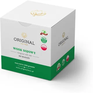 ORIGINALWAX 1kg Massagewachs Sojawachs für Massage Weiß/Ecru Wachsplatten Vegan Schmelztemperatur von 35-38°C Soy Wax Körpermassage Handmassage