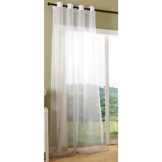 Gardinenbox Gardine Ösen 140 x 245 cm Grau