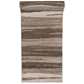 Mazovia Läufer Läufer Flurläufer Modern für Vorzimmer, Küche - Beige, 120 x 200 cm, Kurzflor, Meterware, Höhe 10 mm beige|braun 120 x 200 cm