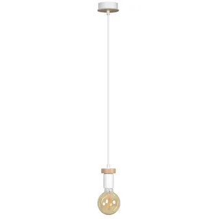 famlights Pendelleuchte Pendelleuchte Philipp aus Metall in Weiß E27 max.60W ohne Leuchtmittel weiß
