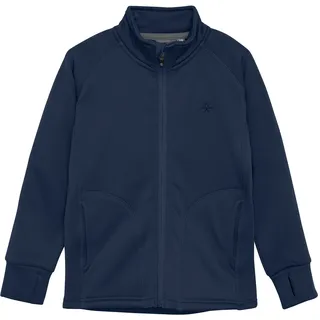 Color Kids Kurzjacke COLOR KIDS "Kurzjacke COFleece", Damen, Gr. 128, blau (total eclipse), Obermaterial: 100% Polyester PES., Jacken Kurzjacke