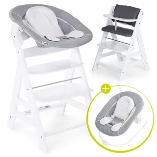 hauck Alpha+ 4-tlg. Newborn Set white/stretch grey