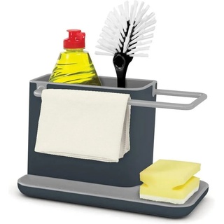 LENBEST Küchenorganizer-Set Küchenorganizer-Set üchen spülbecken caddy organizer, (mit schwammhalter und spültuchhalter) schwarz