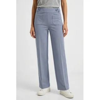 STREET ONE Stoffhose Wide Leg Blau 40
