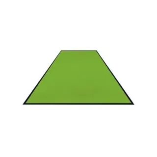 Schmutzfangmatte Colorstar, lime grün, waschbar, glatter Rücken 7460115240150-C14 , Maße (B x T): 115 x 240 cm