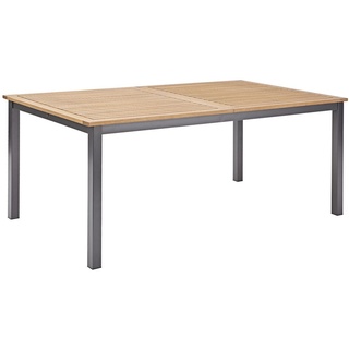 NATERIAL - Gartentisch ausziehbar ORIS - Ausziehtisch für 6 bis 8 Personen - 180-240x100 cm - Aluminium - Holz Eukalyptus