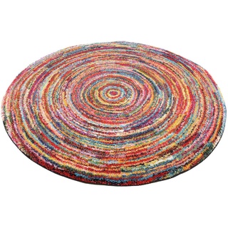 Teppich SIXTEEN ROUND, OCI DIE TEPPICHMARKE, rund, Höhe: 25 mm, Wohnzimmer bunt Ø 200 cm x 25 mm