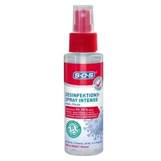 SOS Desinfektionsmittel Intense Spray, alkoholisch, für Hände & Flächen, 100ml