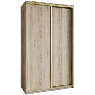 masseno Schwebetürenschrank NISSE 120 x 205 x 60 cm Eiche