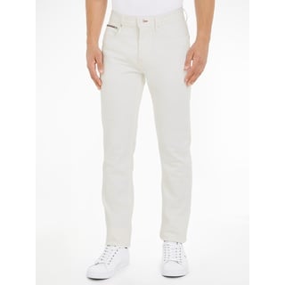Straight-Jeans TOMMY HILFIGER "STRAIGHT DENTON STR" Gr. 36, Länge 32, weiß (gale white) Herren Jeans Straight Fit