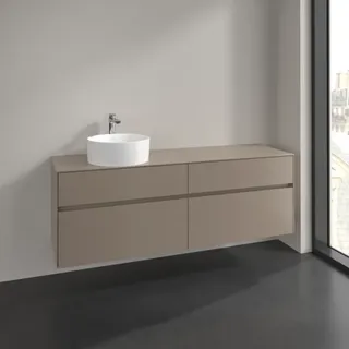 Villeroy & Boch Waschtischunterschrank 4 Auszüge 160 x 54,8 x 50 cm Schwarz