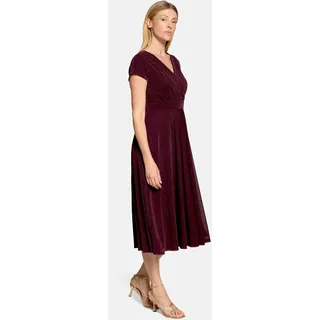 Vera Mont Cocktailkleid Glitzer-Look Strong Aubergine 44